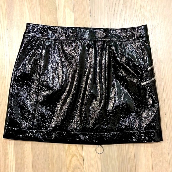 Rebecca Mankoph, faux leather skirt Size 4 - Picture 3 of 5